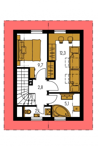 Floor plan of second floor - ZEN 2